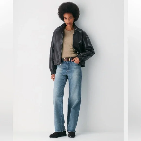 ARITZIA Halo Solid Brass Leather Wide Belt in Color Dark Brown/Gold - NWOT - Picture 3 of 7